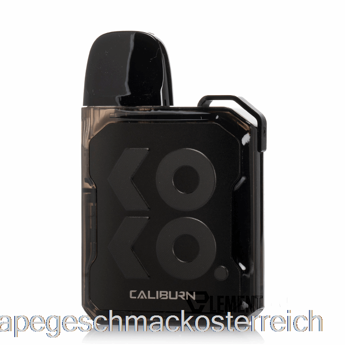 Uwell Caliburn GK2 (Vision) 18-W-Pod-System, Klarer Schwarzer Vape-Geschmack